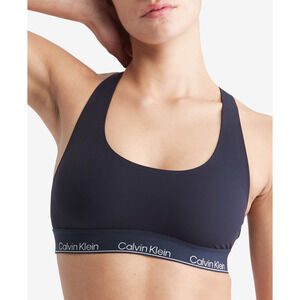 Calvin Klein Women Modern Performance Unlined Bralette Dark Saphire Size S